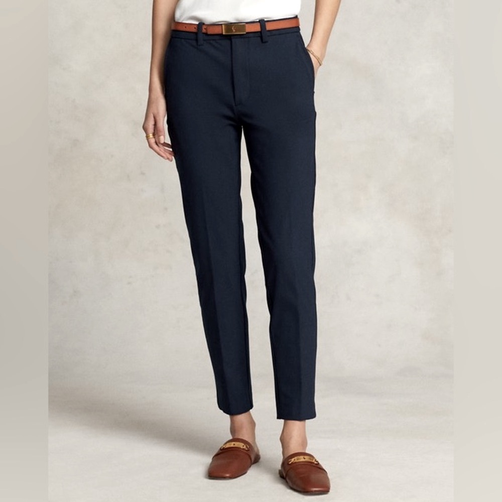 RALPH LAUREN navy pants cotton buttons